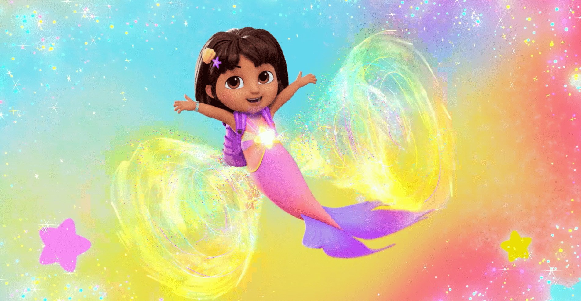 Affiche du film Dora au royaume magique des sirènes