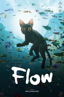 Affiche du film Flow, le chat qui n’avait plus peur de l’eau