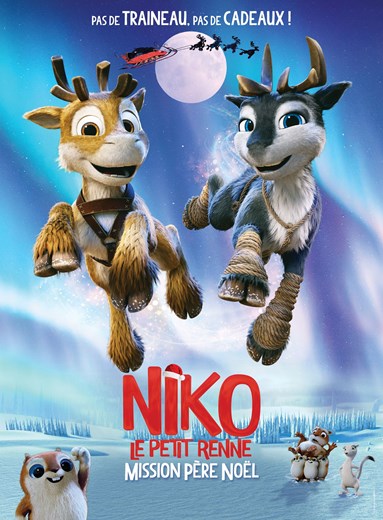 Affiche du film Niko le petit renne, mission Père Noël