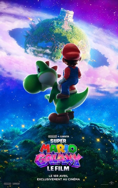 Affiche du film Super Mario Galaxy, le film