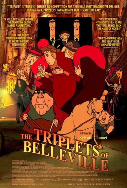 Affiche du film Les triplettes de Belleville