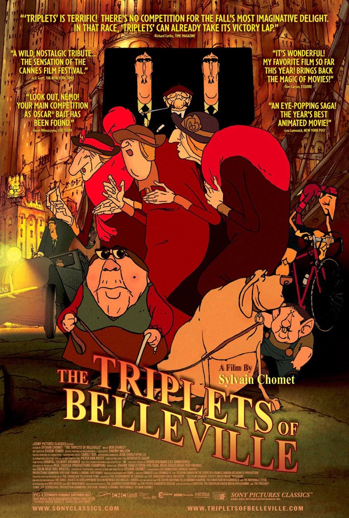 Affiche du film Les triplettes de Belleville